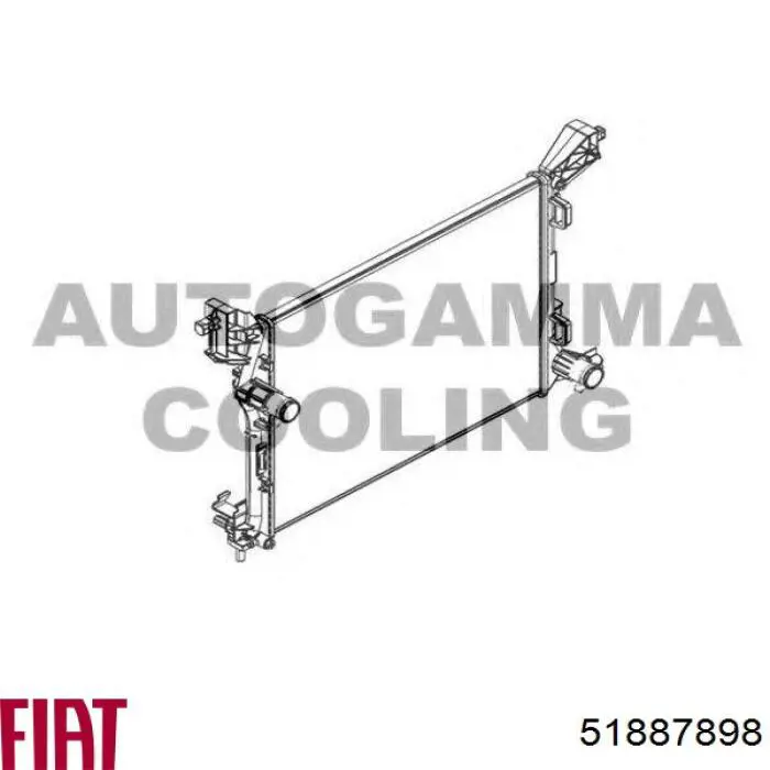 Радіатор основний Fiat/Alfa/Lancia 51887898 ціна, від 95.96 USD