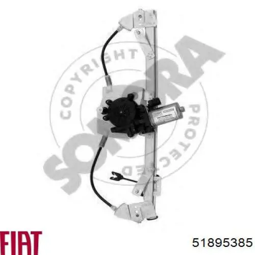 Склопідйомник з електродвигуном Fiat/Alfa/Lancia 51895385 ціна, від 42.87 USD