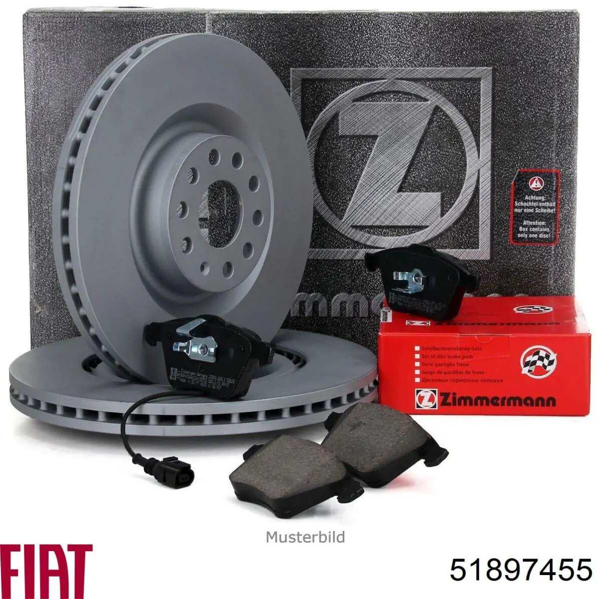 51897455 Fiat/Alfa/Lancia Гальмо дискове переднє