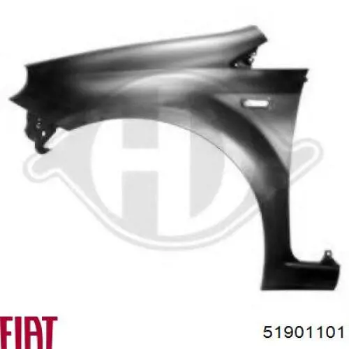 51901101 Fiat/Alfa/Lancia Переднє ліве крило