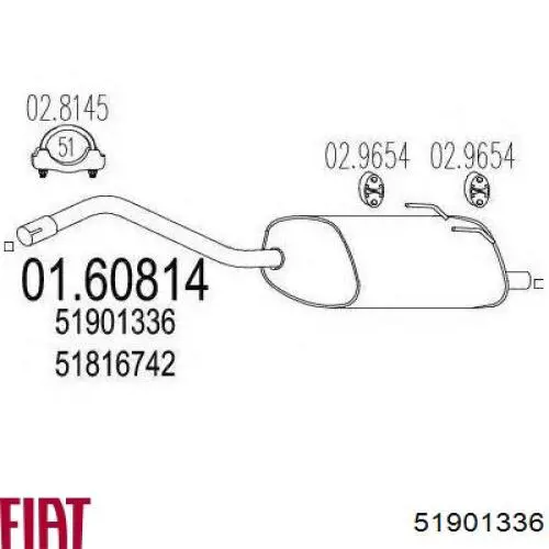  51901336 Fiat/Alfa/Lancia