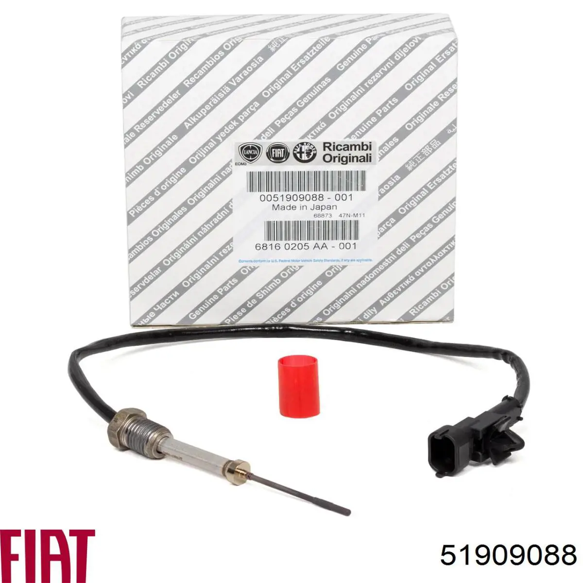 Купити 51909088 Fiat/Alfa/Lancia Датчик температури відпрацьованих газів (ВГ), перед фільтром сажі