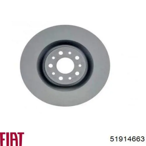 Диск переднього гальма Fiat/Alfa/Lancia 51914663 ціна, від 46.13 USD
