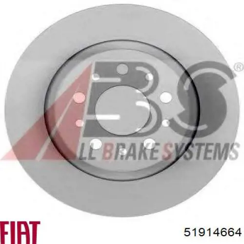 Купити 51914664 Fiat/Alfa/Lancia Диск заднього гальма