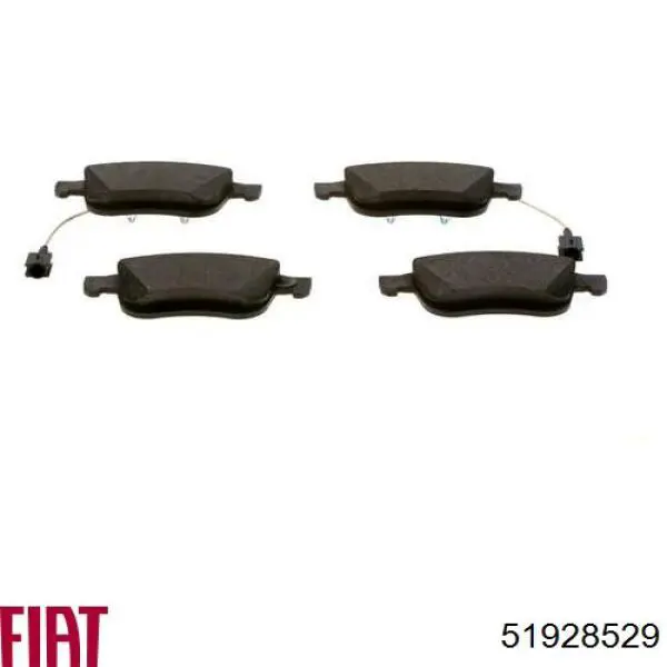 Купити 51928529 Fiat/Alfa/Lancia Колодки гальмівні передні, дискові