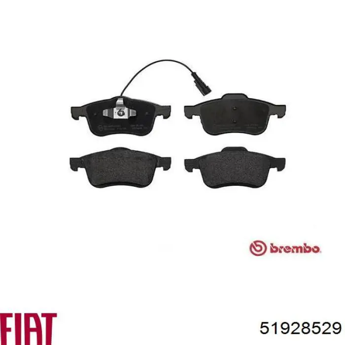 51928529 Fiat/Alfa/Lancia Передні гальмівні колодки