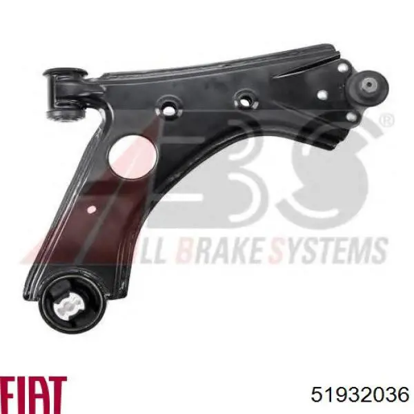 51932036 Fiat/Alfa/Lancia Важіль передньої підвіски нижній, правий