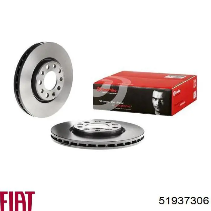 Диск переднього гальма Fiat/Alfa/Lancia 51937306 ціна, від 57.49 USD