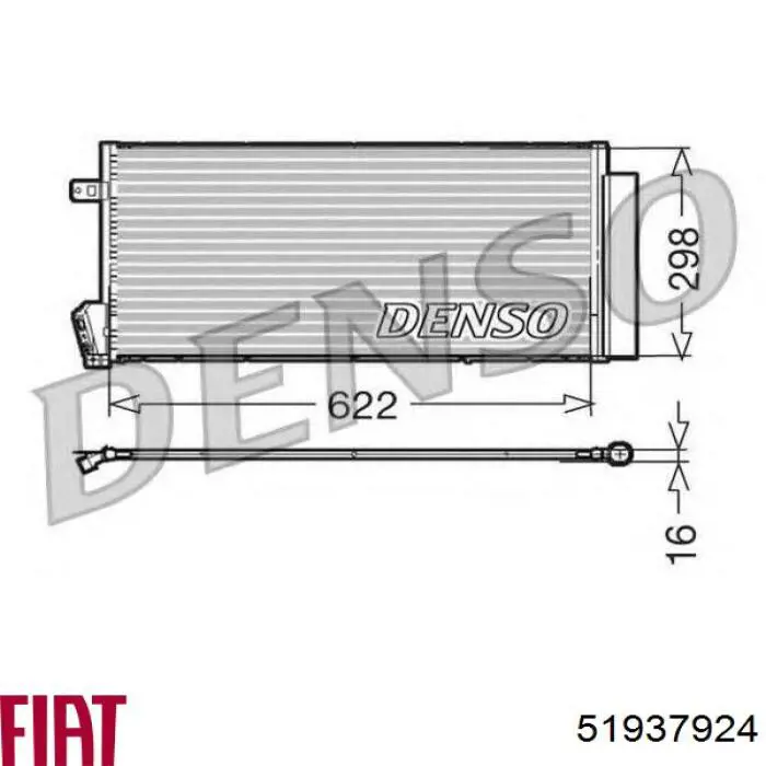 51937924 Fiat/Alfa/Lancia Конденсатор