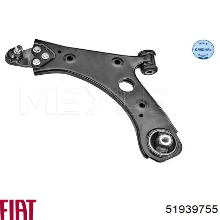 Важіль передньої підвіски нижній, лівий 51939755 Fiat/Alfa/Lancia