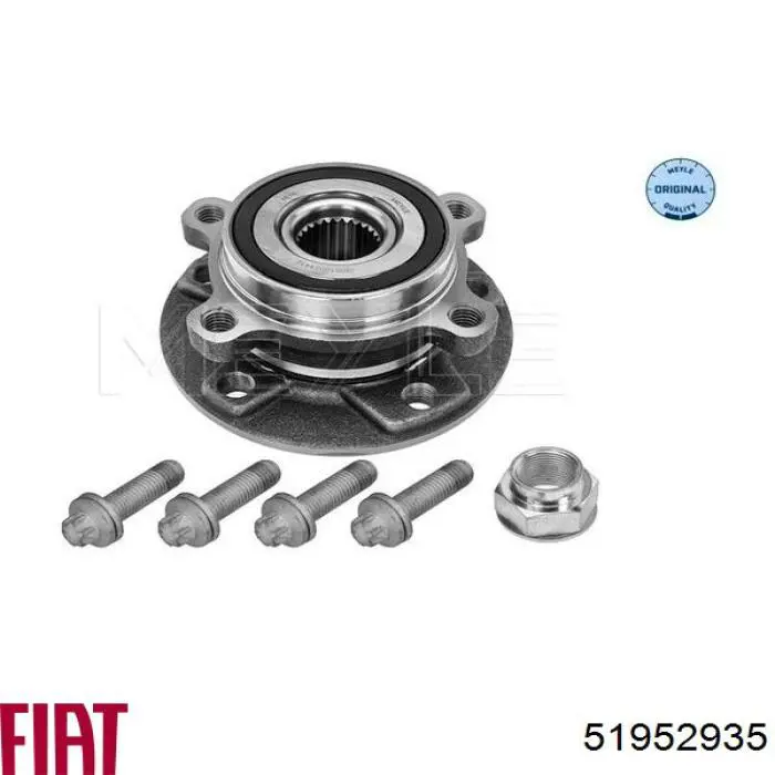 Маточина колеса передня Fiat/Alfa/Lancia 51952935 ціна, від 47.43 USD