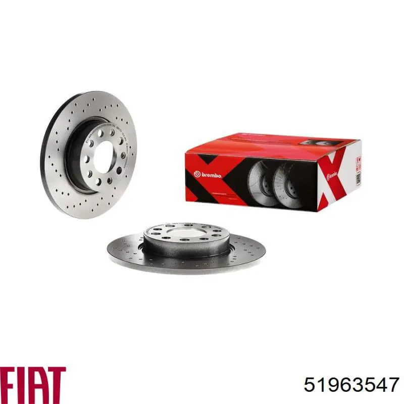 51963547 Fiat/Alfa/Lancia диск гальмівний задній