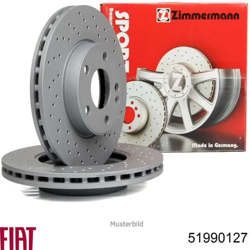 Диск переднього гальма Fiat/Alfa/Lancia 51990127 ціна, від 33.09 USD