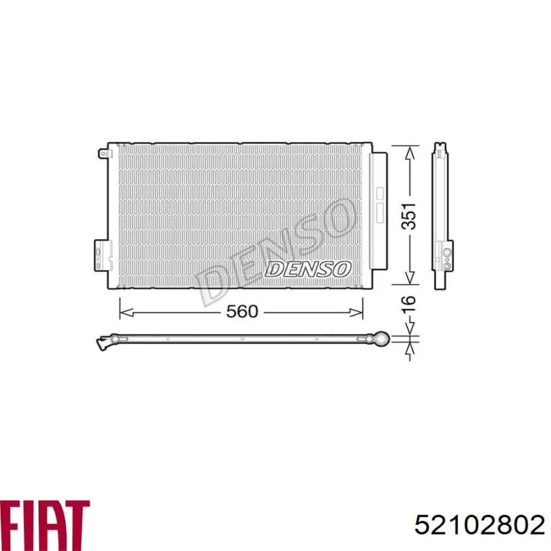 Радіатор кондиціонера AC830203 Maxgear