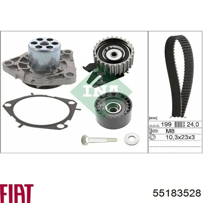 Купити 55183528 Fiat/Alfa/Lancia Ремінь газорозподільного механізму