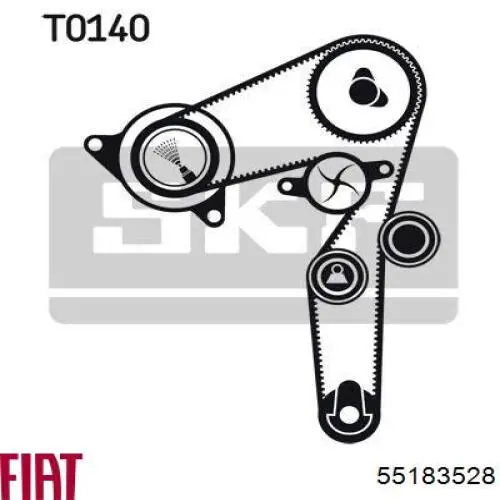 Зубчастий ремінь Fiat/Alfa/Lancia 55183528 ціна, від 37.33 USD