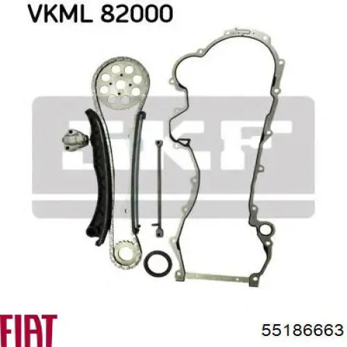 Прокладка передньої кришки двигуна Fiat/Alfa/Lancia 55186663 ціна, від 15.83 USD