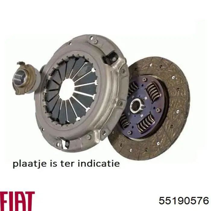 Комплект зчеплення (3 частини) Fiat/Alfa/Lancia 55190576 ціна, від 254.17 USD