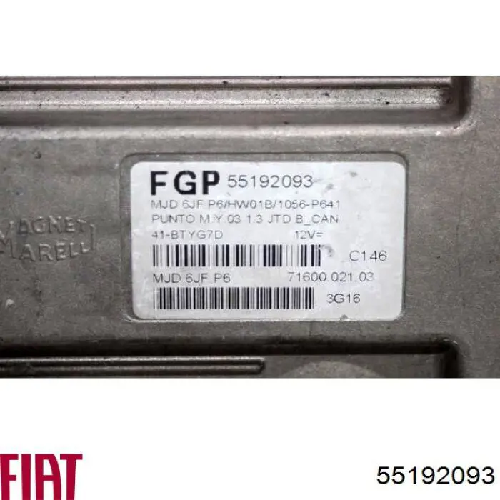  55192093 Fiat/Alfa/Lancia