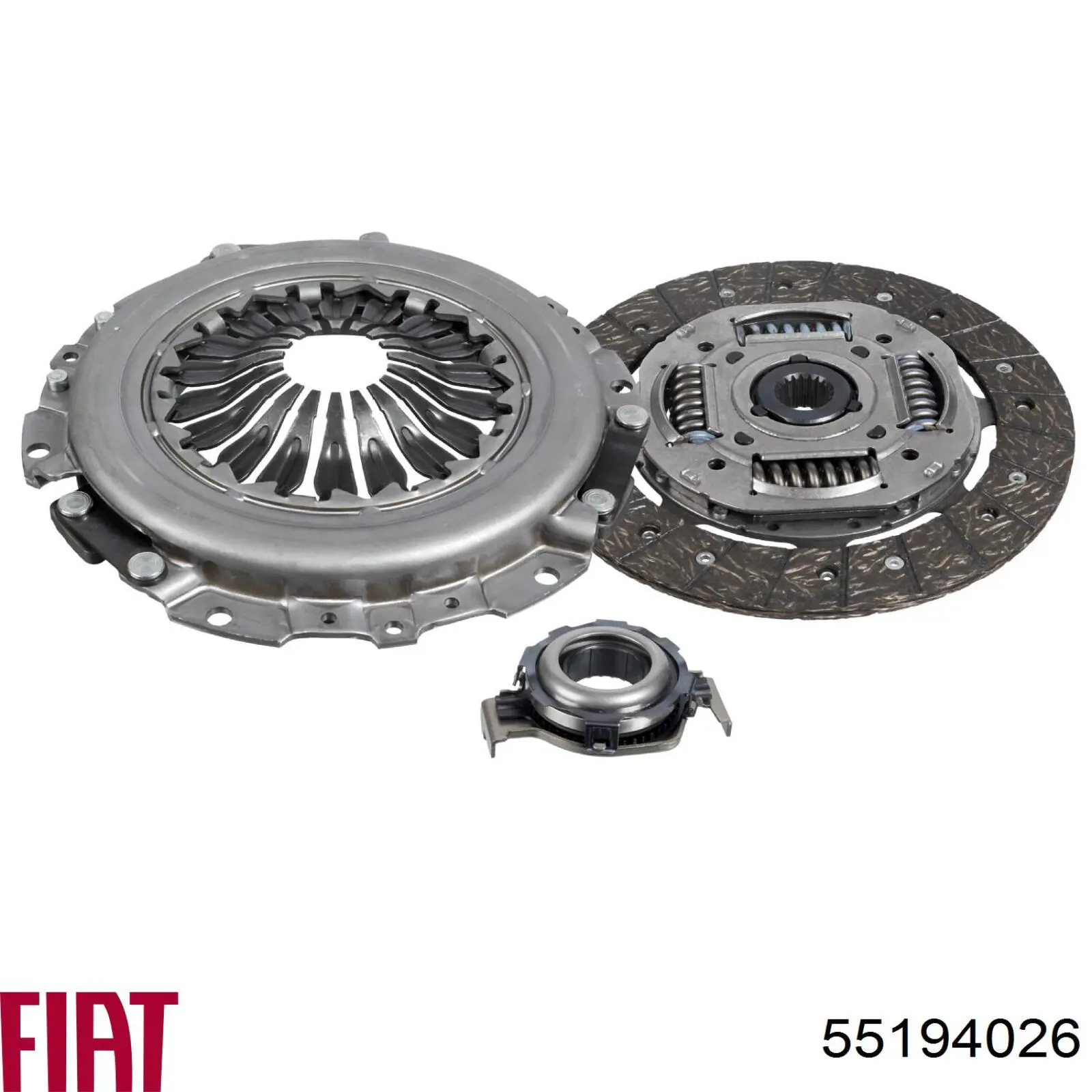 Комплект зчеплення (3 частини) 55194026 Fiat/Alfa/Lancia