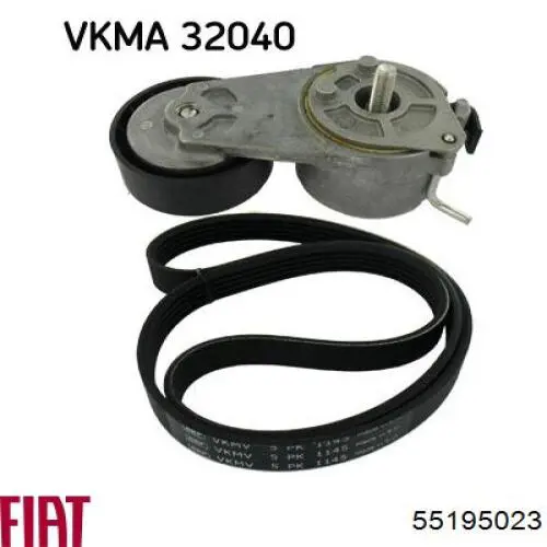 Натягувач приводного ременя Fiat/Alfa/Lancia 55195023 ціна, від 30.29 USD