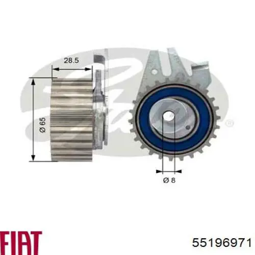 Ролик натягувача ременя ГРМ 55196971 Fiat/Alfa/Lancia