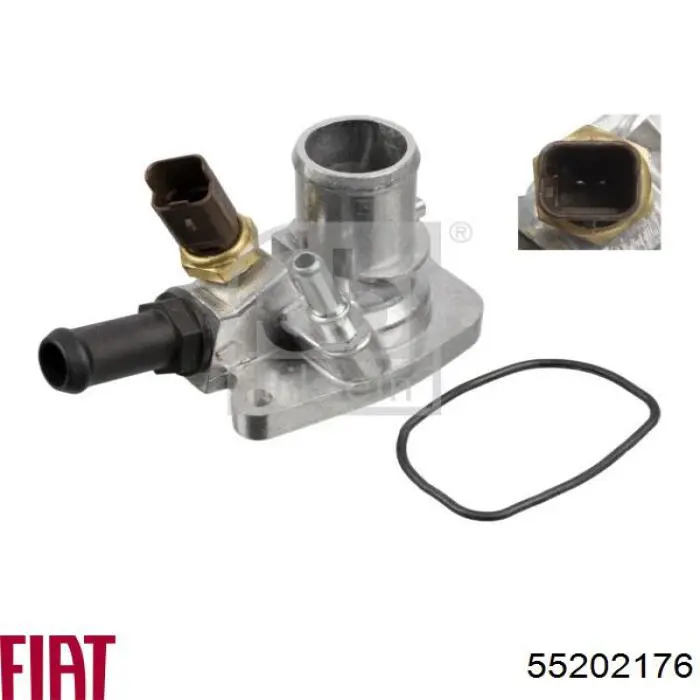 Купити 55202176 Fiat/Alfa/Lancia Термостат в корпусі
