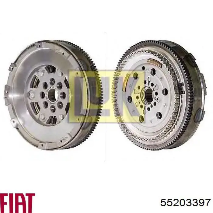 Купити 55203397 Fiat/Alfa/Lancia Маховик із зубчастим ободом в зборі