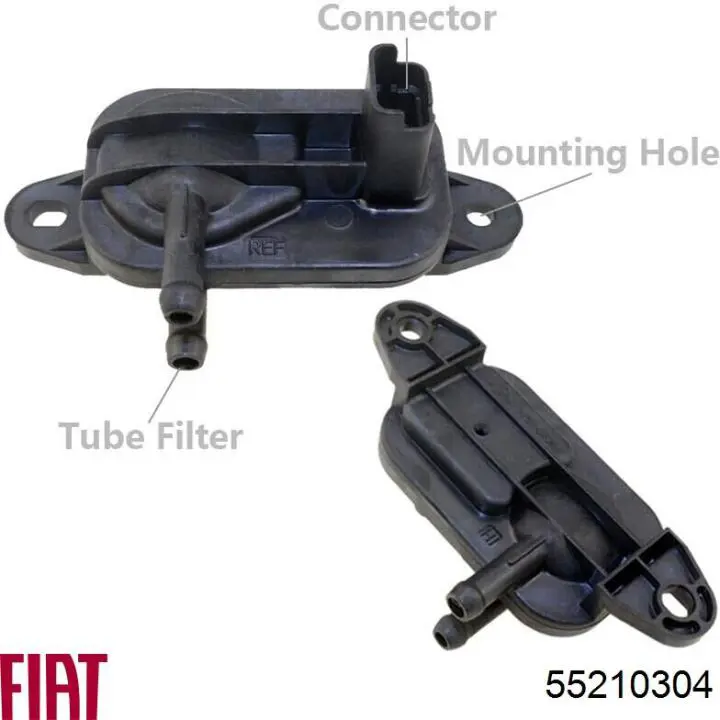 Купити 55210304 Fiat/Alfa/Lancia Датчик тиску вихлопних газів