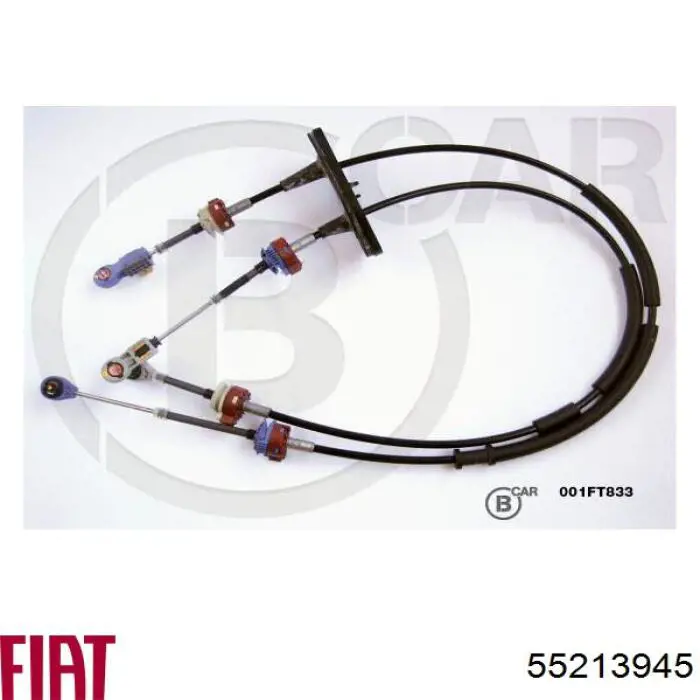 Трос перемикання передач, здвоєний Fiat/Alfa/Lancia 55213945 ціна, від 82.85 USD
