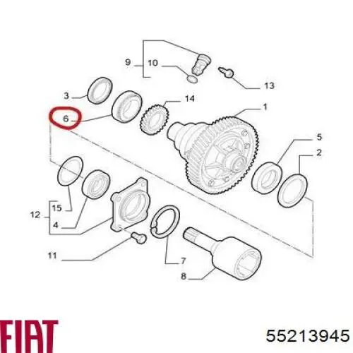 Купити 55213945 Fiat/Alfa/Lancia Трос перемикання передач