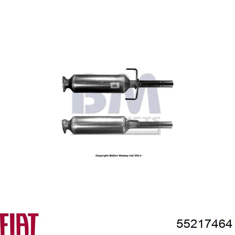 Фільтр системи відпрацьованих газів 55217464 Fiat/Alfa/Lancia