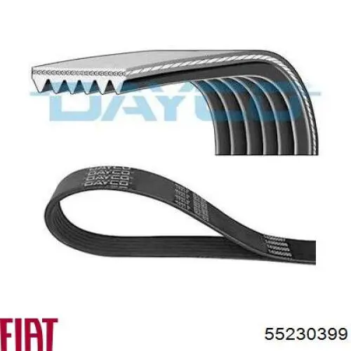 Клиновий ремінь Fiat/Alfa/Lancia 55230399 ціна, від 9.75 USD