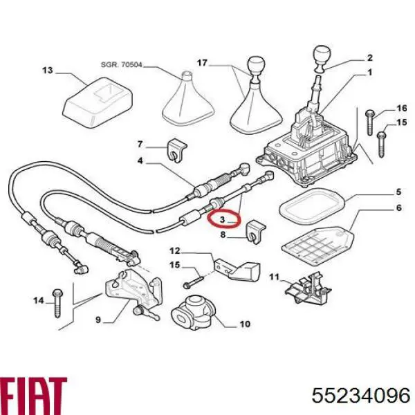 Трос перемикання передач, здвоєний Fast FT73000 ціна, від 40.61 USD