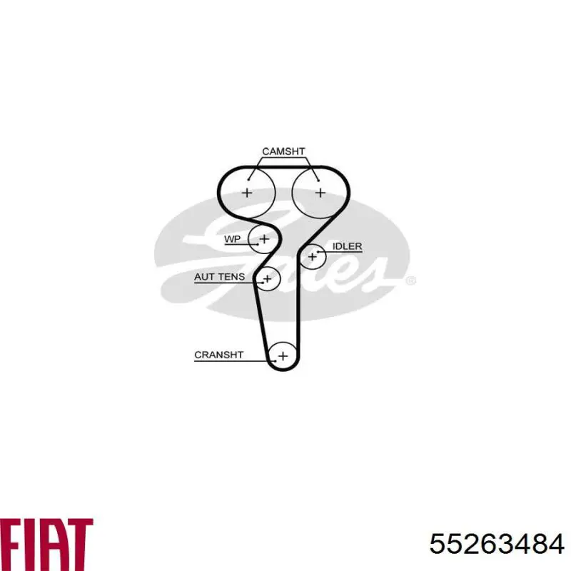 55263484 Fiat/Alfa/Lancia Ремінь двигуна