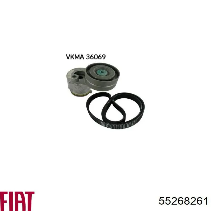 55268261 Fiat/Alfa/Lancia Поліклиновий ремінь