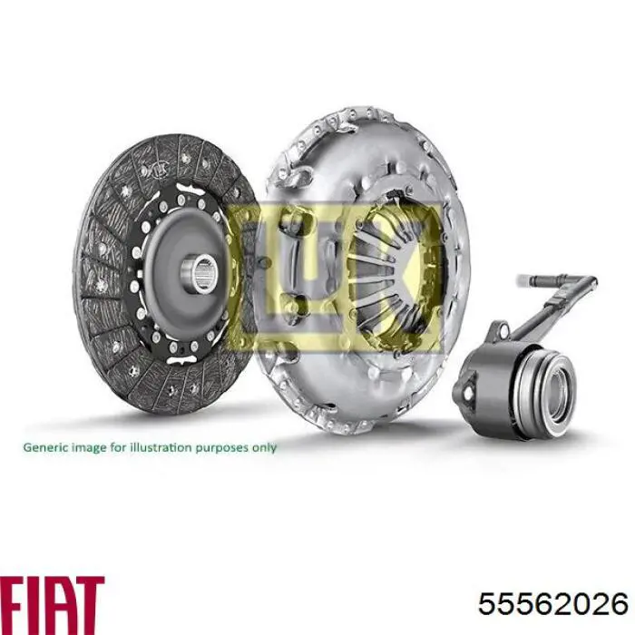 Корзина зчеплення 55562026 Fiat/Alfa/Lancia
