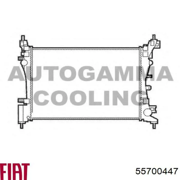 Радіатор 55700447 Fiat/Alfa/Lancia