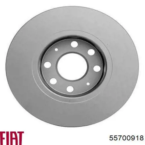 Диск переднього гальма Fiat/Alfa/Lancia 55700918 ціна, від 29.86 USD