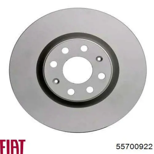 Диск гальмівний передній Fiat/Alfa/Lancia 55700922