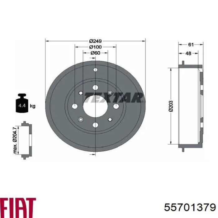 Купити 192240 Maxgear Барабан гальмівний задній