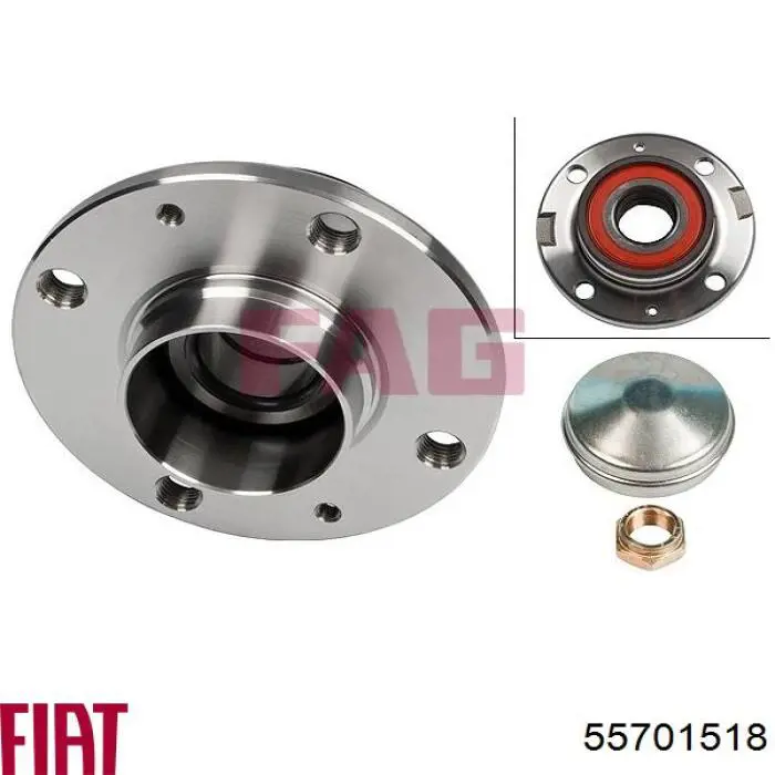 Купити 55701518 Fiat/Alfa/Lancia Підшипник ступиці колеса