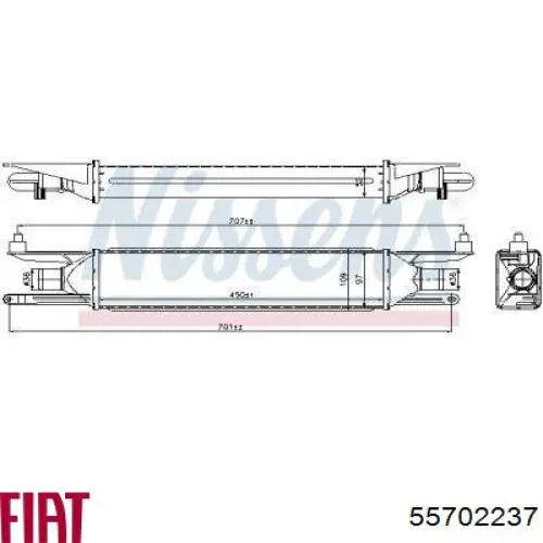 Система охолодження наддувочного повітря Fiat/Alfa/Lancia 55702237 ціна, від 67.41 USD