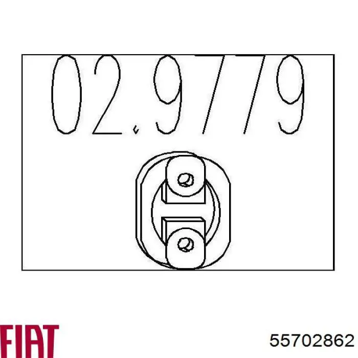 Подушка глушника 55702862 Fiat/Alfa/Lancia