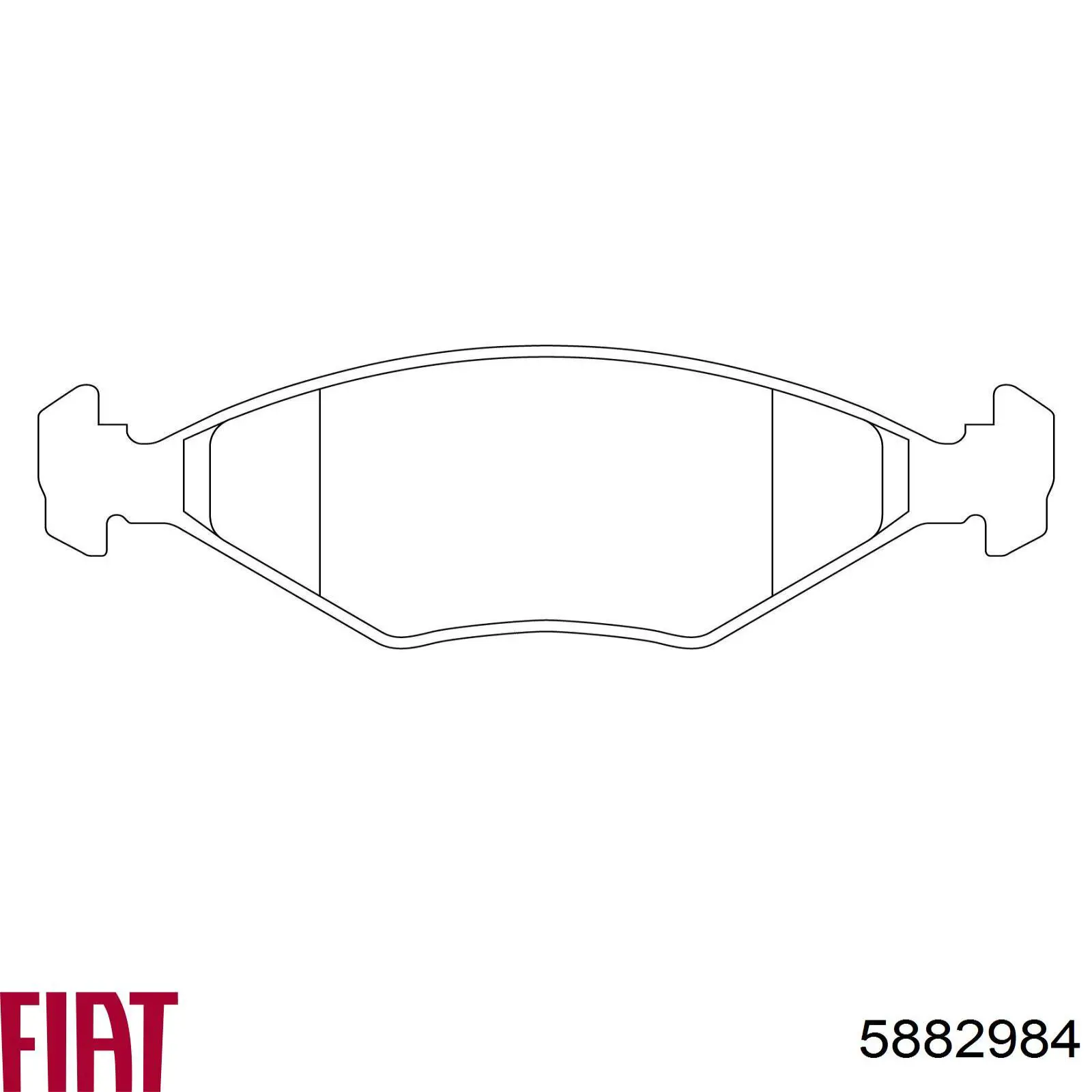 Передні тормозні колодки 5882984 Fiat/Alfa/Lancia