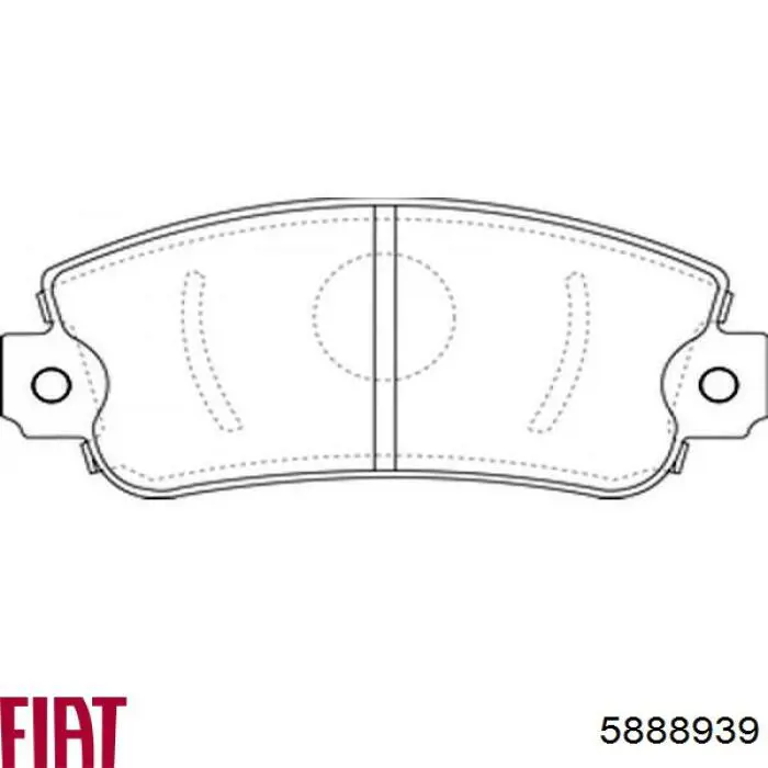 Задні гальмівні колодки Fiat/Alfa/Lancia 5888939 ціна, від 12.67 USD