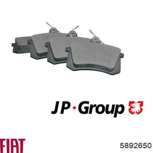 5892650 Fiat/Alfa/Lancia Колодки гальмівні задні, дискові