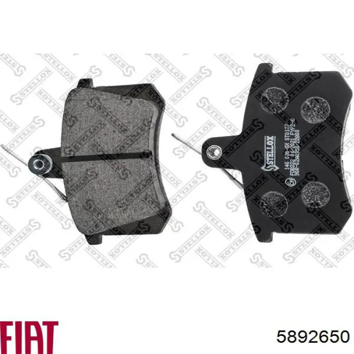 Купити 5892650 Fiat/Alfa/Lancia Задні колодки