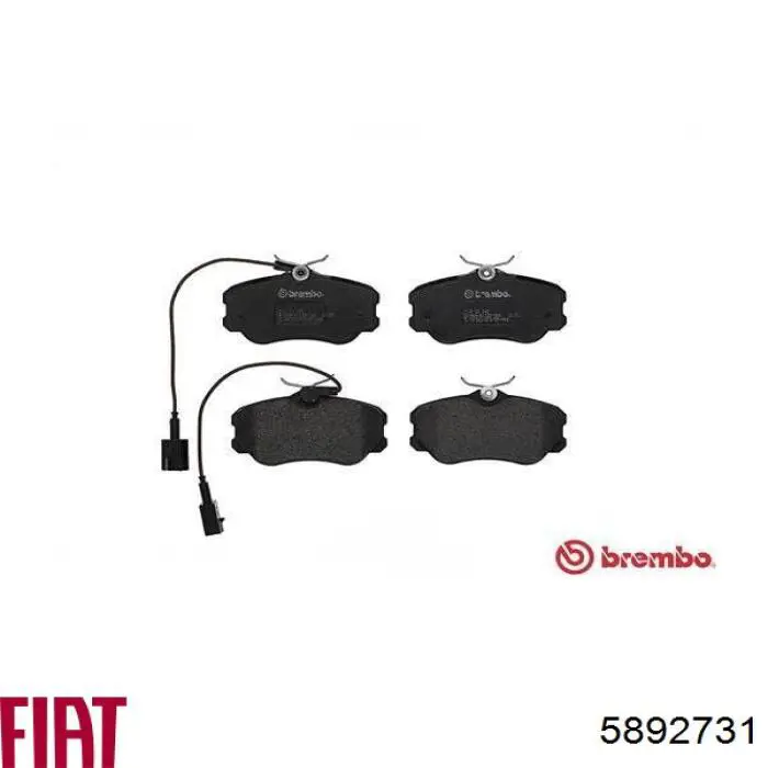 5892731 Fiat/Alfa/Lancia Передні гальмівні колодки