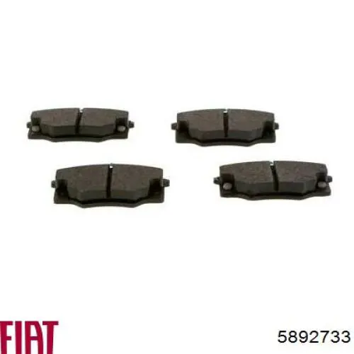 Купити 5892733 Fiat/Alfa/Lancia Колодки гальмівні передні, дискові